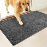 100pointone dog door mat absorbs moisture at the front door to protect floors