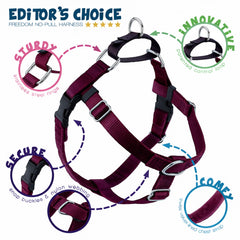 Swiss Velvet lining detail on the 2 Hounds Design Freedom No Pull Harness for comfort.