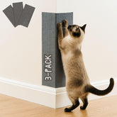 2ME Cat Scratch Mat 3-pack on the floor provides a durable scratching surface.