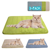 2ME Washable Pet Bed Mat in blue offers a soft resting surface for indoor cats.