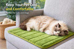 2ME Washable Pet Bed Mat in khaki simplifies cleaning and rotation for outdoor use.
