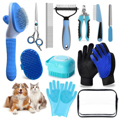 2TRUL self-cleaning shedding brush for dogs and cats, easing deshedding and mats
