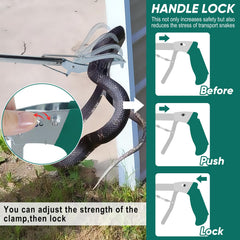 2win2buy locking mechanism enables hands-free transfer to bag or bucket