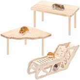 3BAO hamster platform wooden step enhances climbing and enrichment.