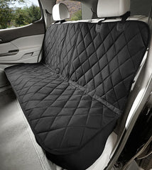 4Knines dog seat cover with double L-shaped zipper for easy belt access