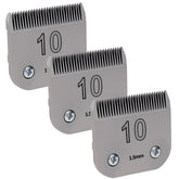 8VR 10# blade closeup highlighting a sharp stainless edge for grooming