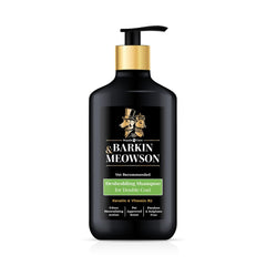Barkin & Meowson deshedding dog shampoo bottle ready for grooming double coats.
