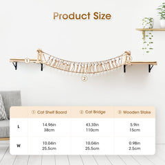 A.FATI cat wall shelves provide sleeping perches and space-saving organization