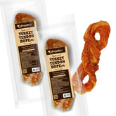 A Freschi turkey tendon chew long-lasting flavor for dogs