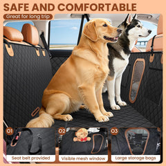 A-Pce mesh window promotes airflow and keeps dogs calm during trips.