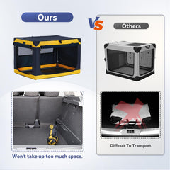 A4PET 40in crate folded flat for easy storage.
