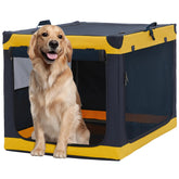 A4PET soft-sided crate 40in front view shows sturdy frame for large dogs.