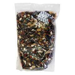 ABBA macaw blend close-up showing whole nuts and fruits for large birds