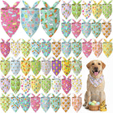 Abbylike 100-piece spring dog bandanas set for versatile Easter looks and outfits.