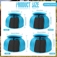 Abbylike Bell Boots blue side view highlighting wrap closure