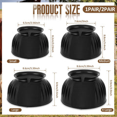 Abbylike rubber bell boots close-up highlighting soft, durable material.