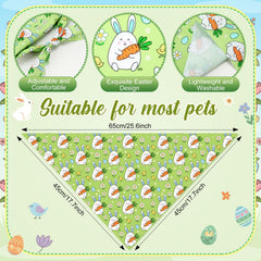Abbylike Easter bandanas featuring carrot motif for cute costumes