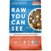 A Better Treat Ocean Blend in a bowl, digestion-friendly dry dog food