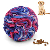 Ablechien Snuffle Ball dog toy with soft polar fleece for gentle play