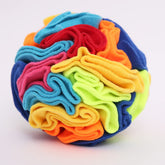 Ablechien Snuffle Ball front view for small dogs, interactive scent-led play