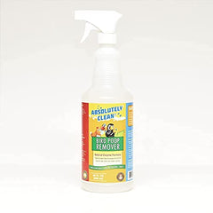 Absolutely Clean Bird Poop Remover bottle pour enables easy spray cleanup.