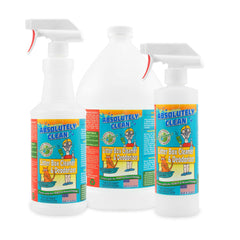 Absolutely Clean Litter Box Cleaner spray-action highlights easy deodorizing spray coverage