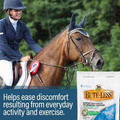 Absorbine Bute-Less pellets beside trough for daily use.