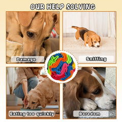 ABUUL ABULL colorful snuffle ball captures dogs curiosity