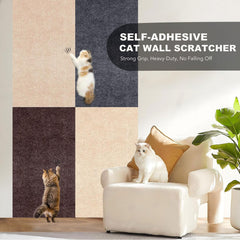 Abuzabu scratch-resistant mat with carpet texture protects your furniture.