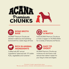 ACANA Beef Recipe served in a bowl with crave-worthy texture for dogs.