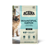 ACANA Bountiful Catch bag with salmon and whole herring for adult cat nutrition.