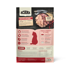 ACANA Indoor Entree kibble close-up highlights protein-rich formula for cats