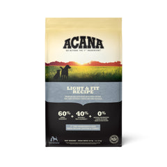 ACANA Light & Fit 25 lb bag: premium weight-management nutrition for dogs