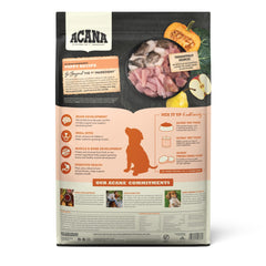 ACANA Puppy Recipe kibble closeup highlighting protein-rich bites
