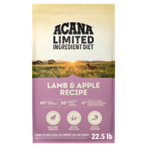 ACANA Singles Lamb & Apple dry dog food bag with grain-free, high-protein nutrition for sensitive dogs