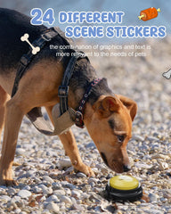 Acools recordable dog buttons deliver clear playback for commands.