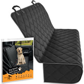 Active Pets backseat cover installed protects car seats from dirt and fur.