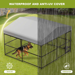 ActiveTrail kennel canopy protects from rain and sun