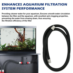 Adabuing ribbed hose anti-kink design helps maintain steady water flow.