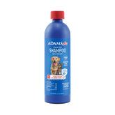 ADAMS Plus flea and tick shampoo bottle shows pest protection for dogs and cats