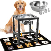 ADENGL raised dog water bowl on a sturdy stand for easy access.