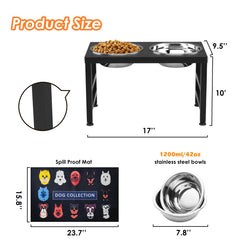 ADENGL foldable dog feeder with quick setup for travel and outdoor use.
