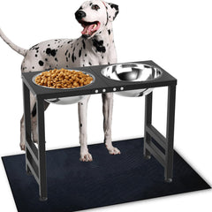 ADENGL metal elevated dog bowl stand β sturdy height for tall breeds during meals