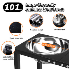 ADENGL splash-proof mat under bowls β catches spills and keeps the feeding area clean