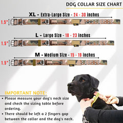 ADITYNA camo collar with training handle for easier control during walks.