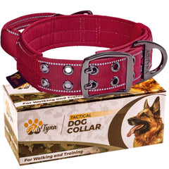 ADITYNA heavy duty dog collar for large dogs with neoprene padding