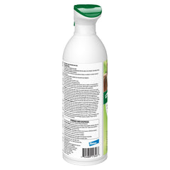 Advantage continuous spray mist covers 360 degree protection across the dog's coat.