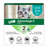 Advantage II Kitten neck-spot-on application providing easy monthly flea protection.