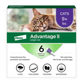 Advantage II Large Cat tube application on the neck for quick, clean dosing.