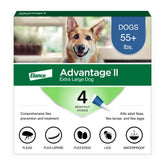 Advantage II XL dog packaging front shows a simple topical treatment for large dogs.